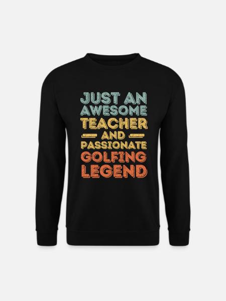 Professeur Golf rétro - Sweat-shirt Unisexe - noir