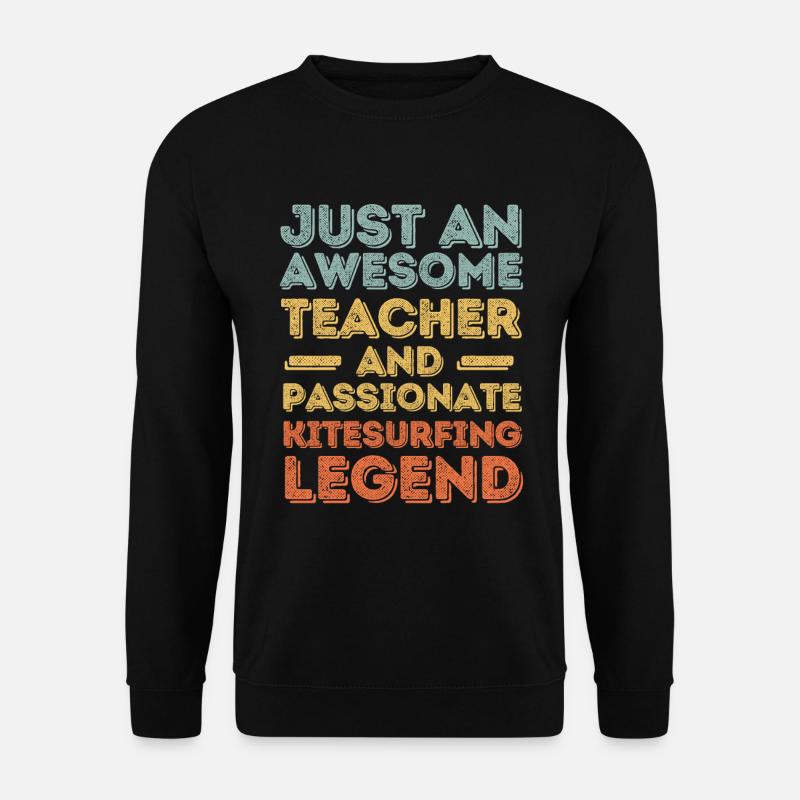 Instructor Kitesurfing retro - Unisex Sweatshirt - black
