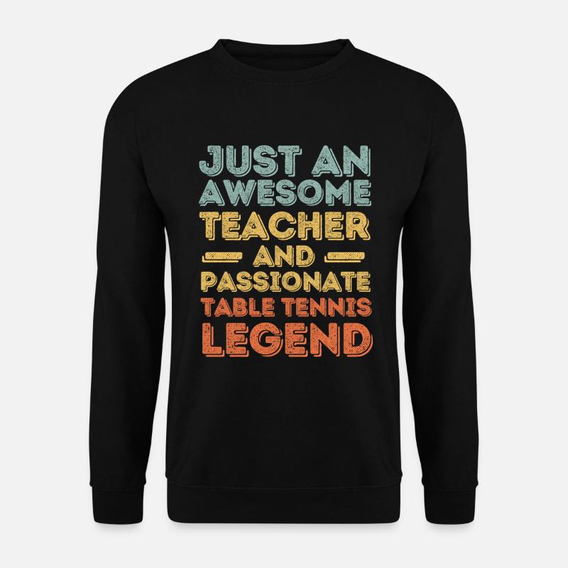Instructor table tennis retro - Unisex Sweatshirt - black