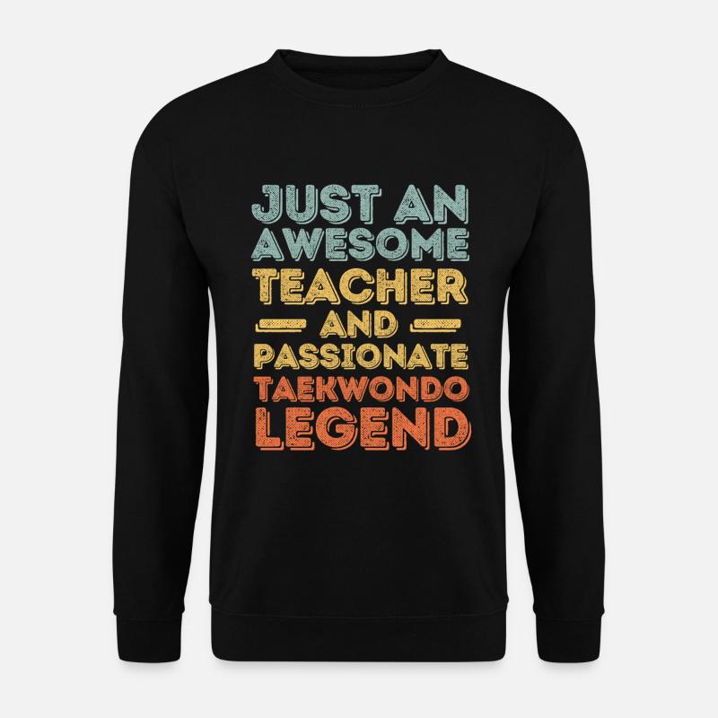 Lehrer Taekwondo retro - Unisex Pullover - Schwarz