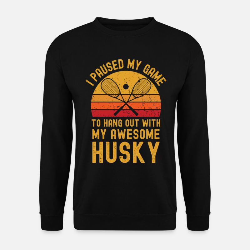 Squash und Husky - Unisex Pullover - Schwarz
