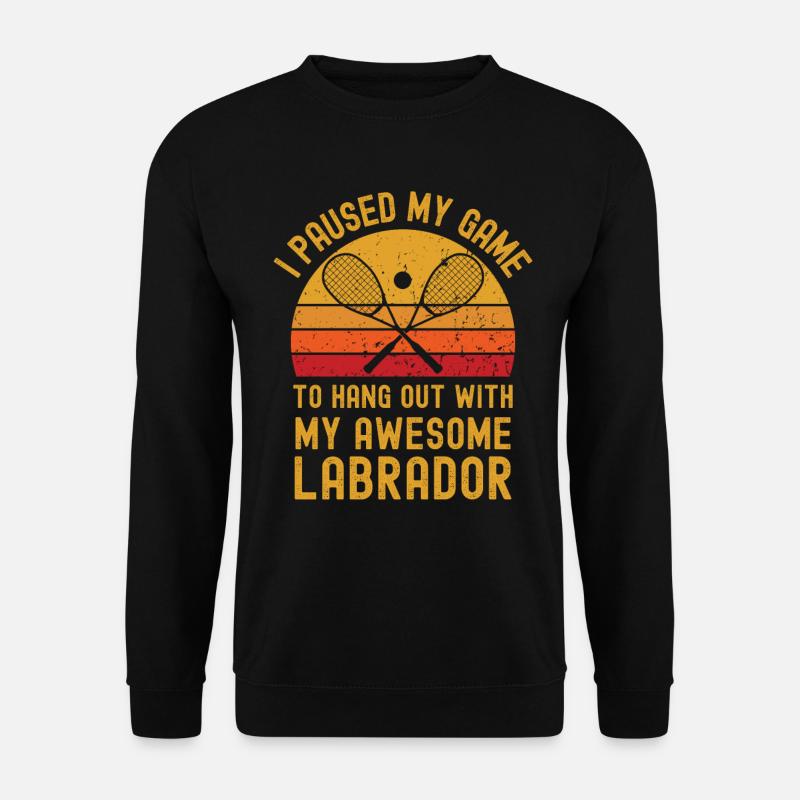 Squash und Labrador - Unisex Pullover - Schwarz