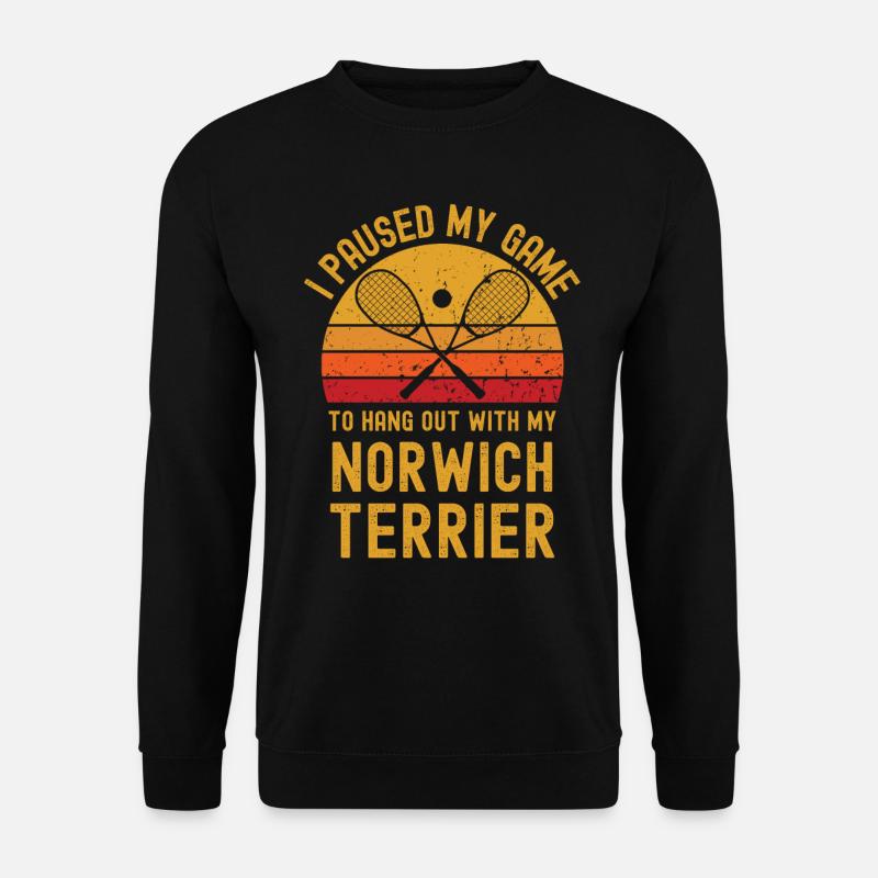 Squash et Norwich Terrier - Sweat-shirt Unisexe - noir