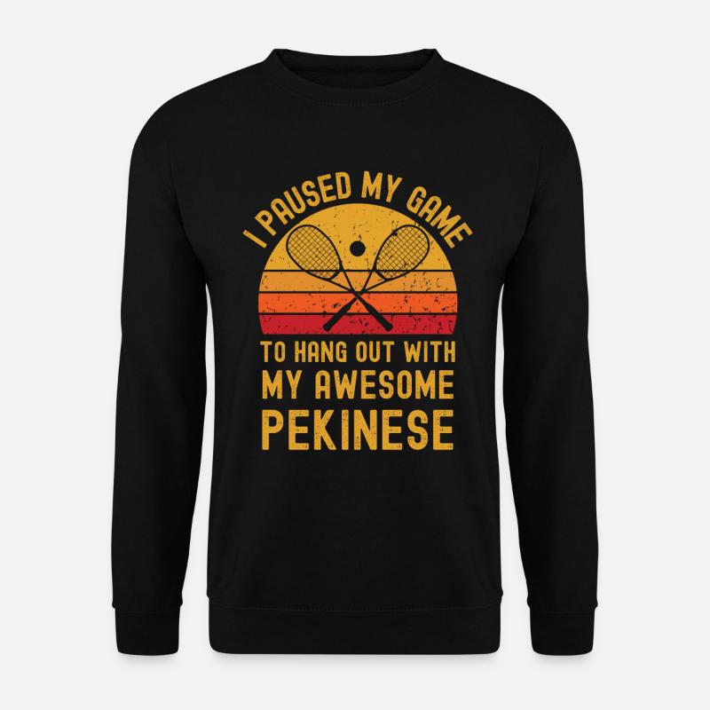 Squash and Pekingese - Unisex Sweatshirt - black