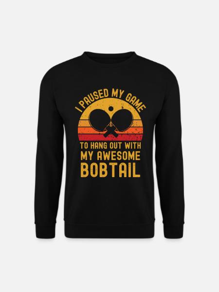 Table tennis and bobtail - Unisex Sweatshirt - black