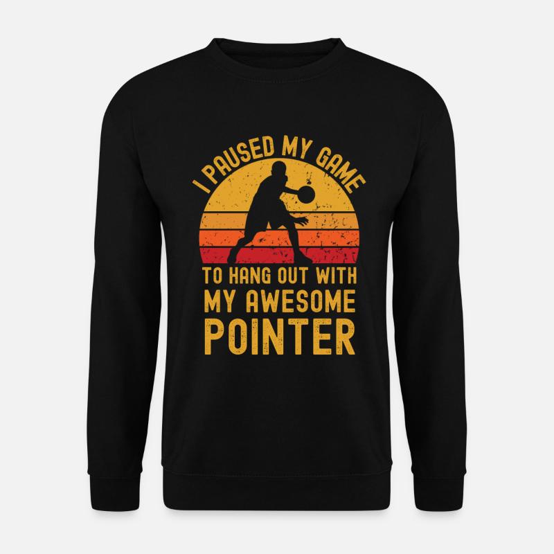 Basketball et Pointer - Sweat-shirt Unisexe - noir