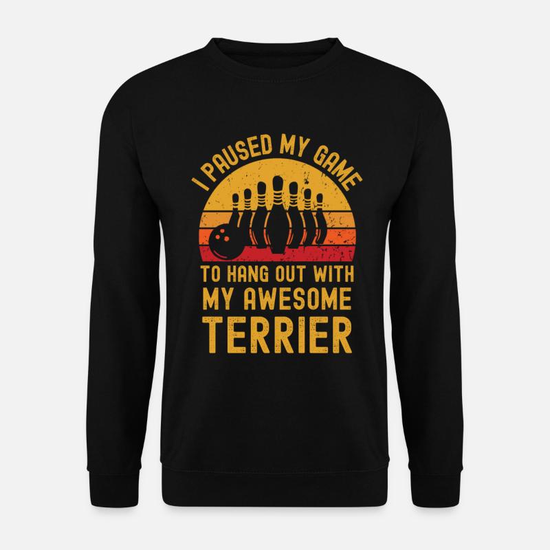 Bowling and Terriers - Unisex Sweatshirt - black