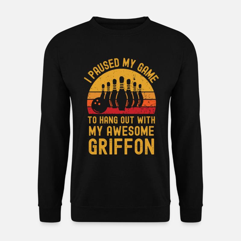 Bowling und Griffon - Unisex Pullover - Schwarz