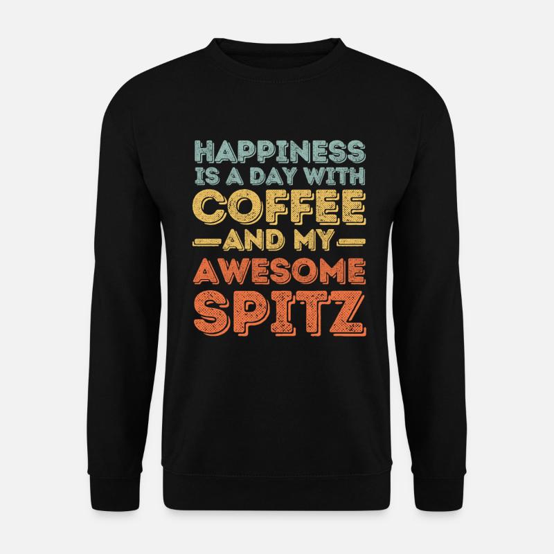 Spitz Coffee Dog Cafe - Unisex Sweatshirt - black