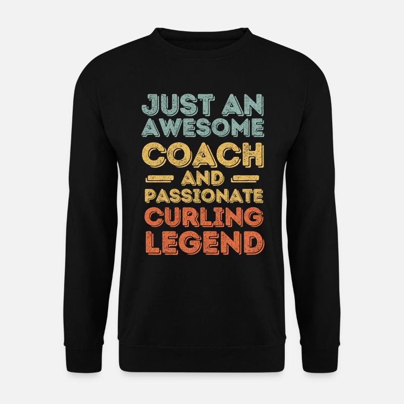 Trainer Curling retro - Unisex Sweatshirt - black