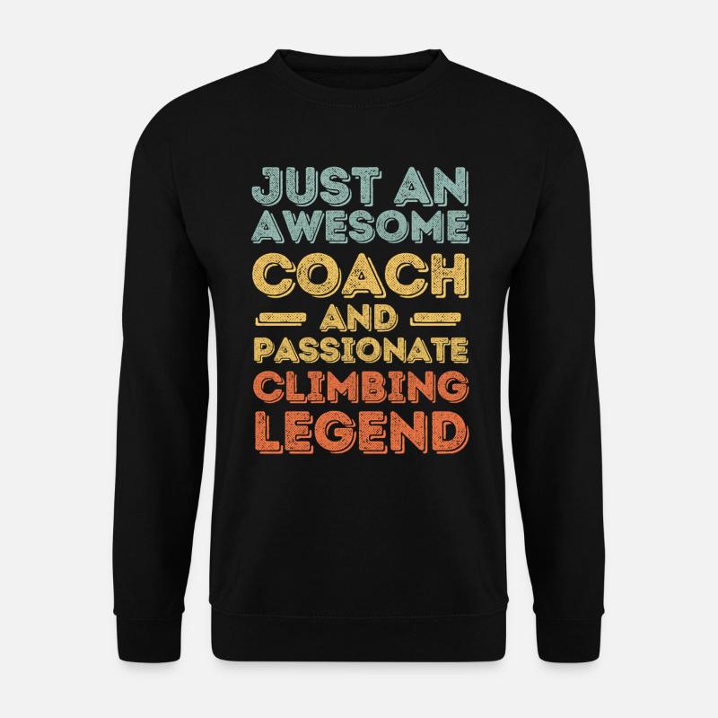 Trainer Climbing retro - Unisex Sweatshirt - black