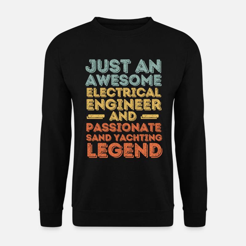 Electrical engineer sand sails retro - Unisex Sweatshirt - black