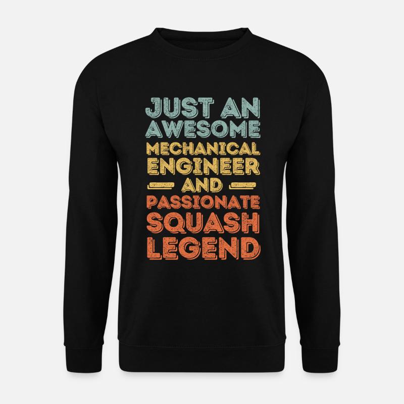 Mechanical Engineer Squash retro - Unisex Sweatshirt - black