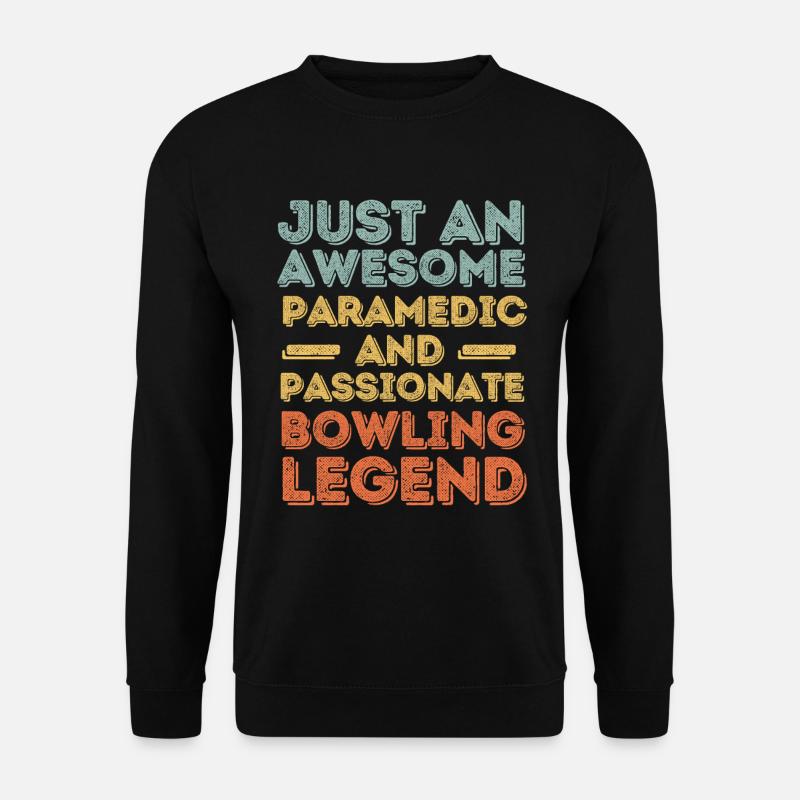 Sanitäter Bowling retro - Unisex Pullover - Schwarz