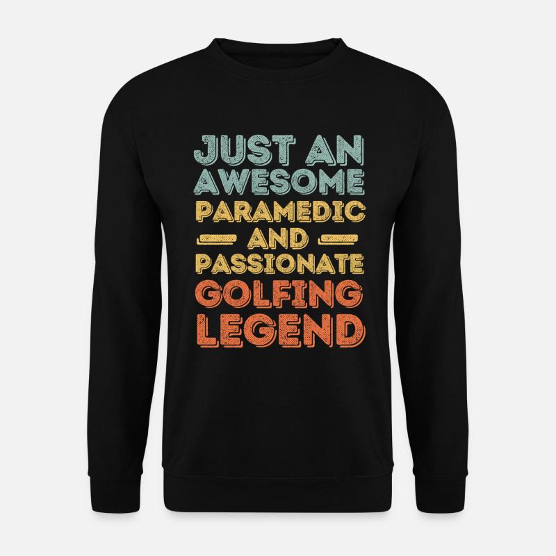 Paramedics Golf retro - Unisex Sweatshirt - black