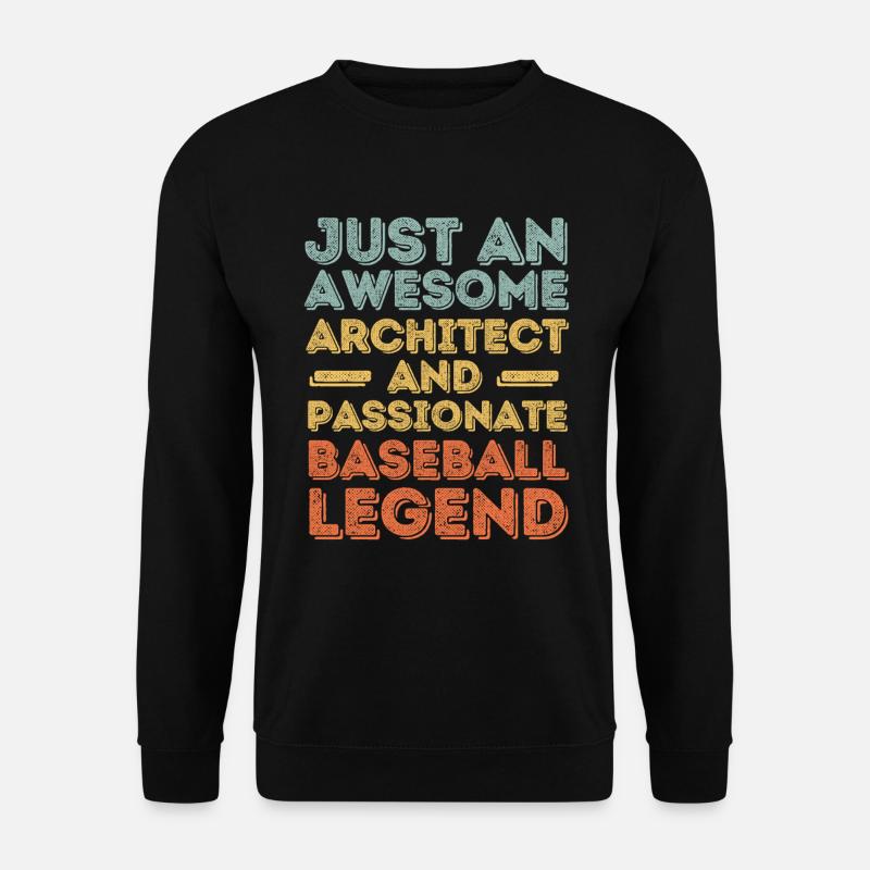 Architect Baseball retro - Unisex Sweatshirt - black