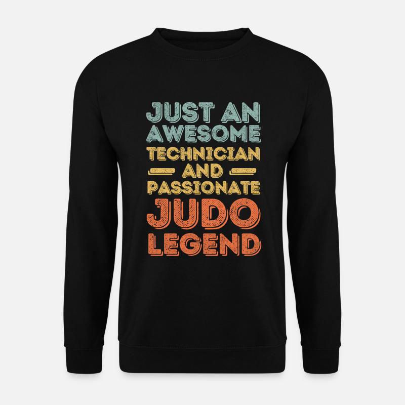 Technician Judo retro - Unisex Sweatshirt - black