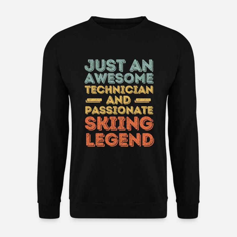 Technicien Ski rétro - Sweat-shirt Unisexe - noir