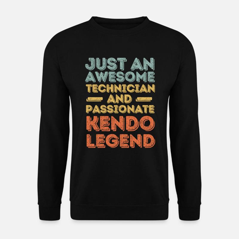 Technician Kendo retro - Unisex Sweatshirt - black