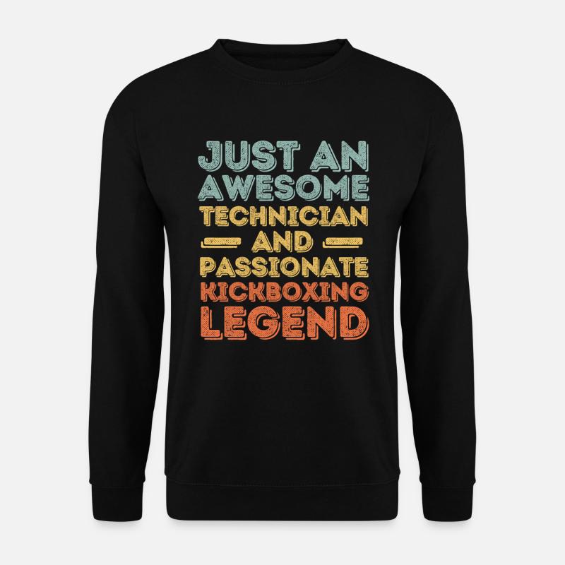 Technician Kickboxing retro - Unisex Sweatshirt - black