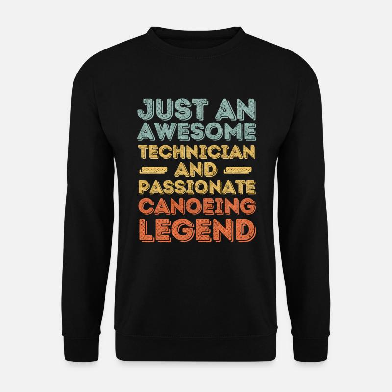 Techniker Kanu retro - Unisex Pullover - Schwarz