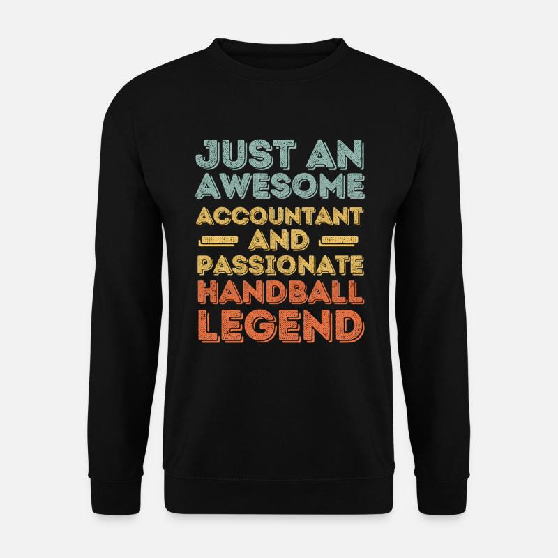 Buchhalter Handball retro - Unisex Pullover - Schwarz