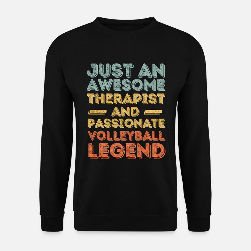 Therapeut Volleyball retro - Unisex Pullover - Schwarz