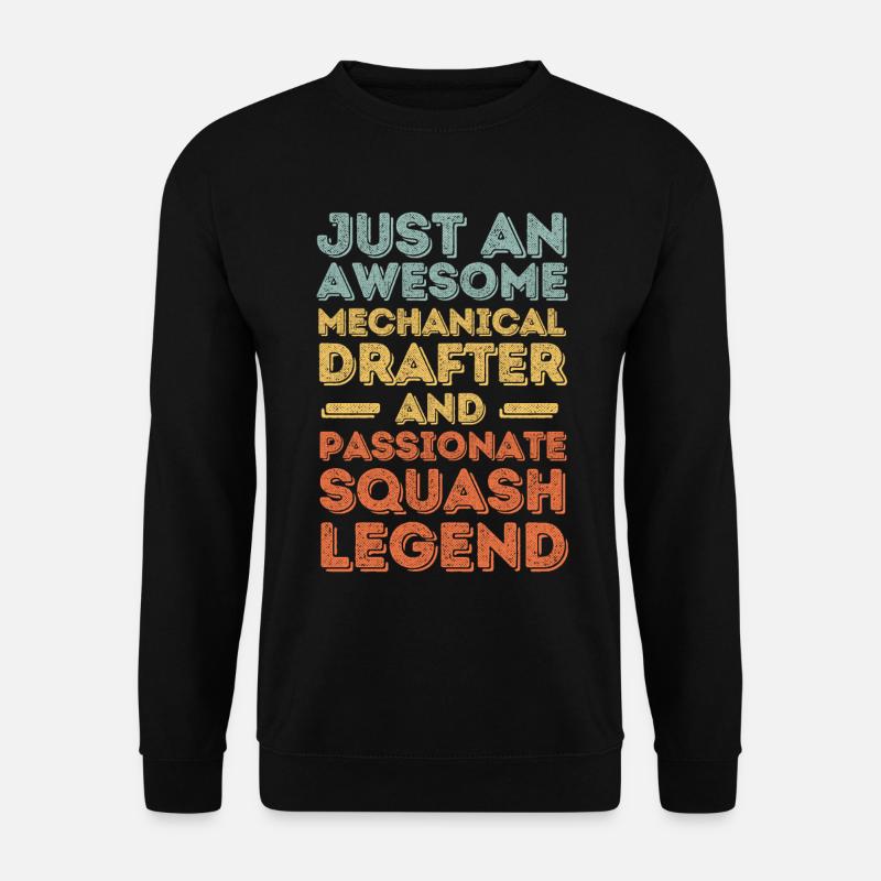 Technical draughtsman Squash retro - Unisex Sweatshirt - black