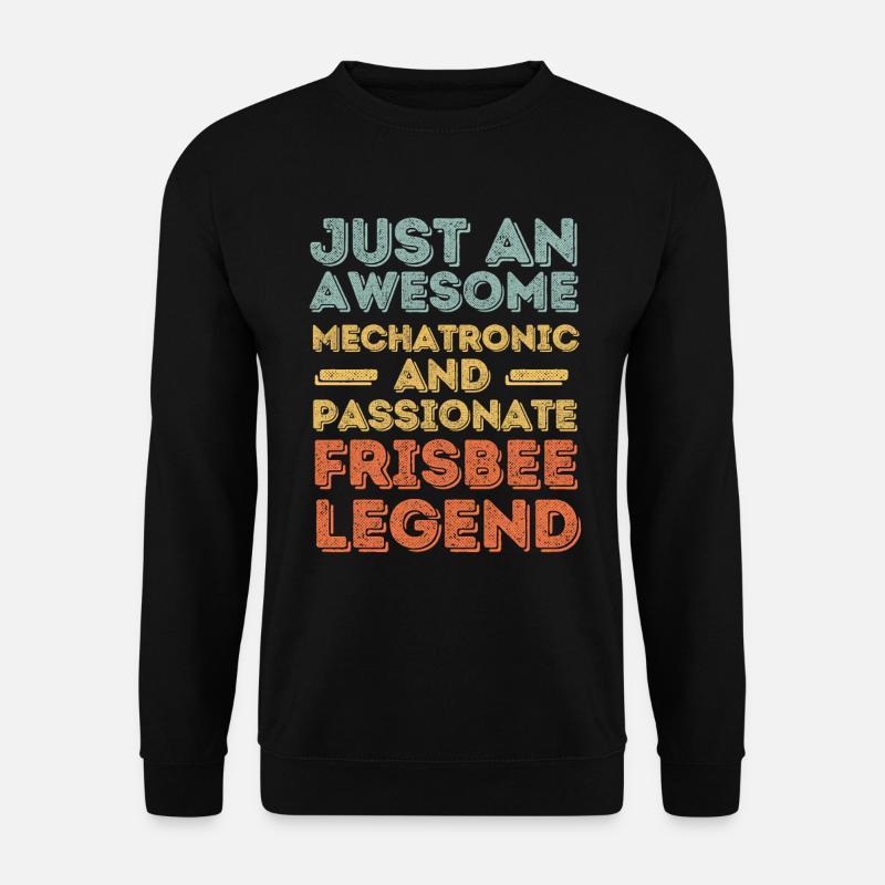 Mechatroniker Frisbee retro - Unisex Pullover - Schwarz