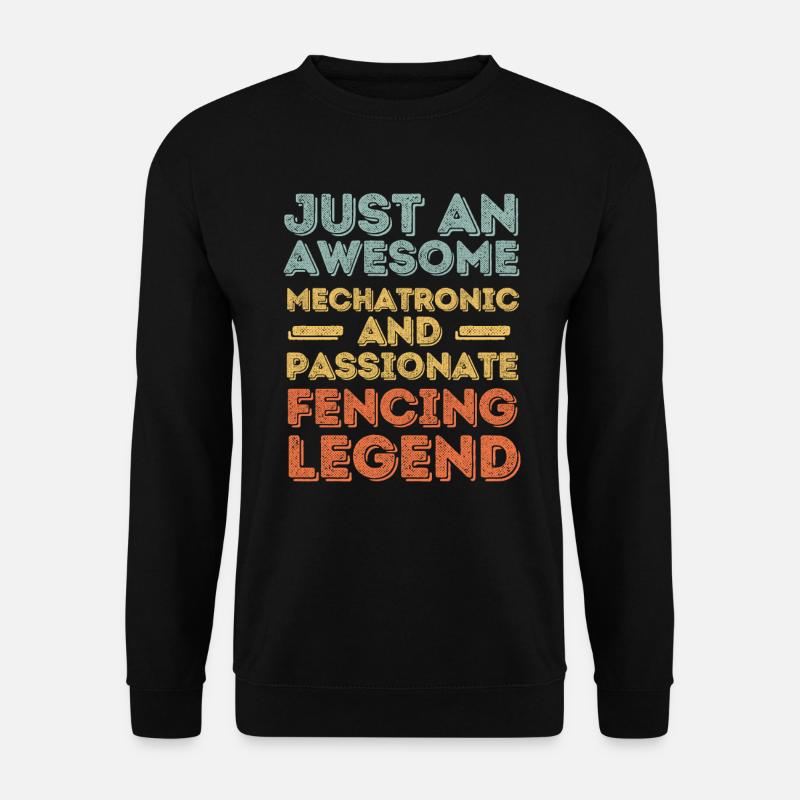 Mechatroniker Fechten retro - Unisex Pullover - Schwarz