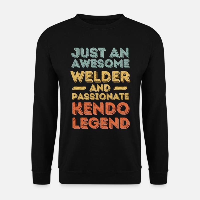 Schweißer Kendo retro - Unisex Pullover - Schwarz