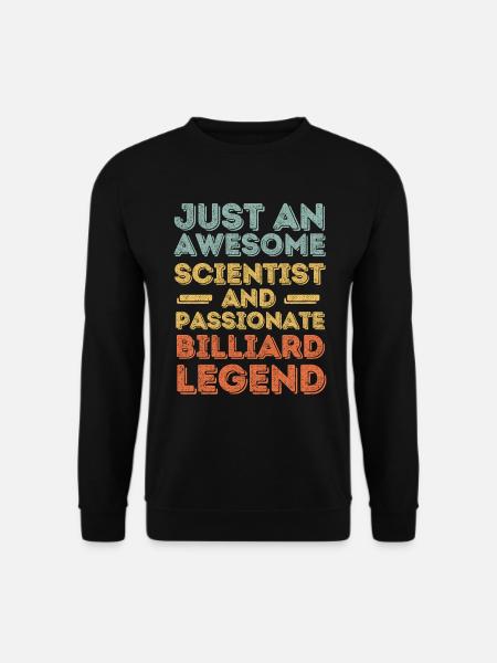 Scientist Billiards retro - Unisex Sweatshirt - black
