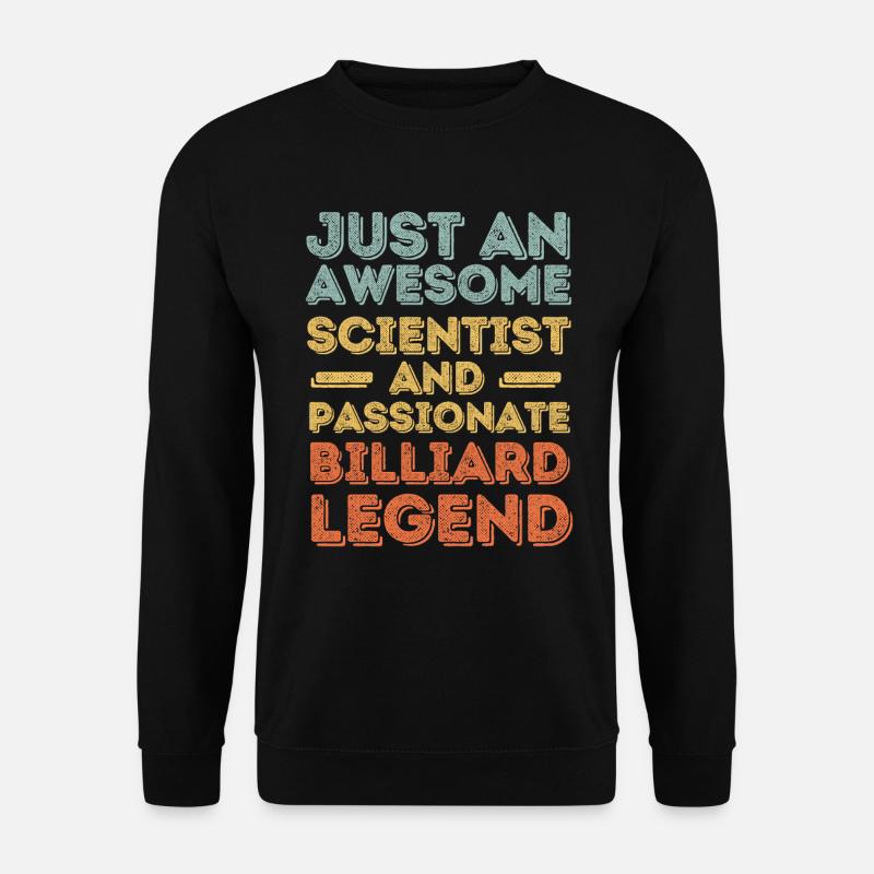 Scientist Billiards retro - Unisex Sweatshirt - black