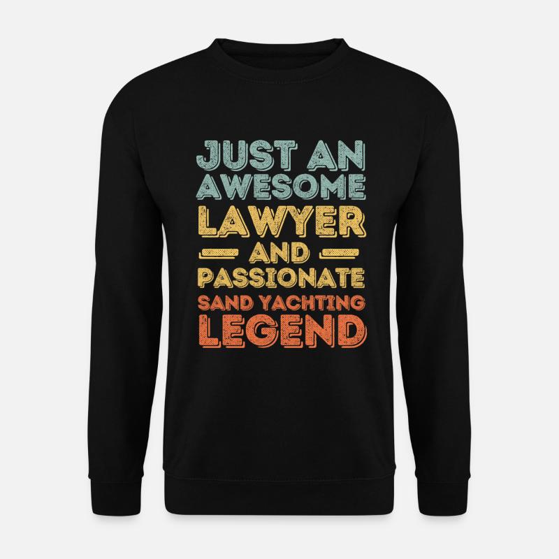 Anwalt Strandsegeln retro - Unisex Pullover - Schwarz
