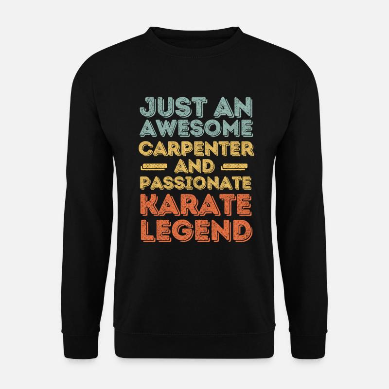 Zimmermann Karate retro - Unisex Pullover - Schwarz