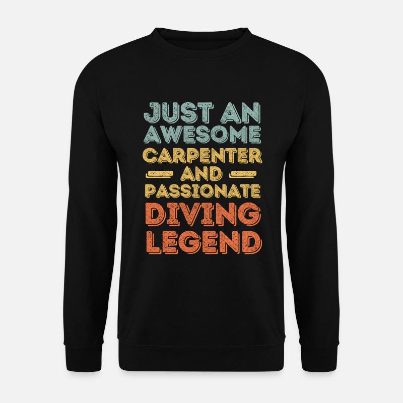 Zimmermann Diving retro - Unisex Sweatshirt - black