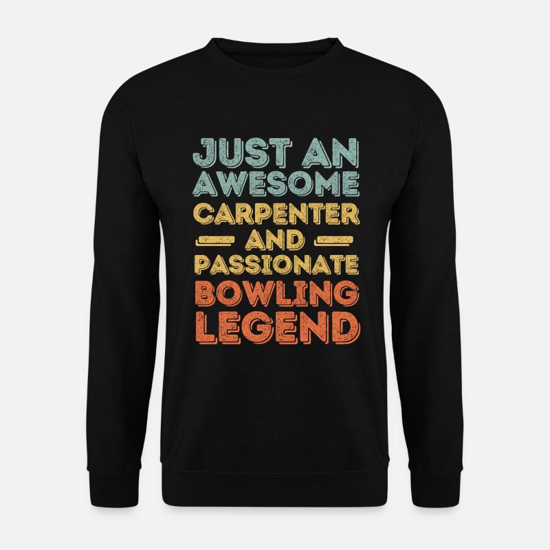 Zimmermann Bowling retro - Unisex Pullover - Schwarz
