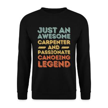 Zimmermann canoe retro - Unisex Sweatshirt - black - Front - Alina (178cm) & Michal (187cm)