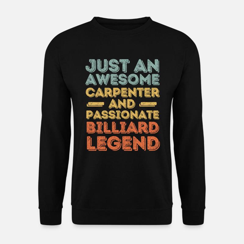Zimmermann Billard retro - Unisex Pullover - Schwarz