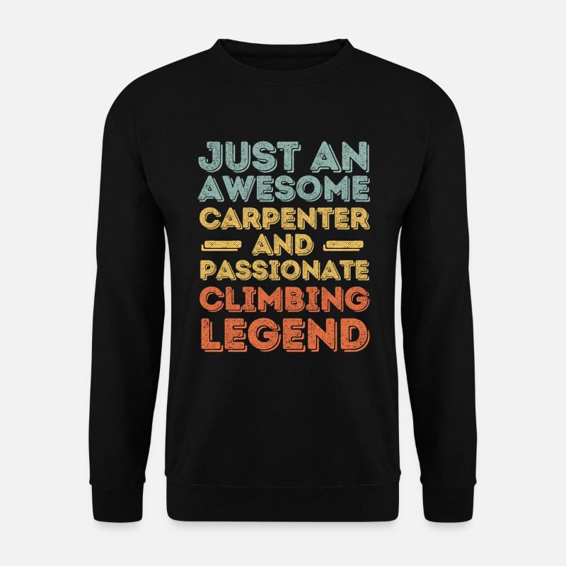 Zimmermann climbing retro - Unisex Sweatshirt - black