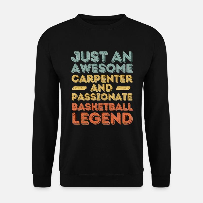 Zimmermann Basketball retro - Unisex Pullover - Schwarz