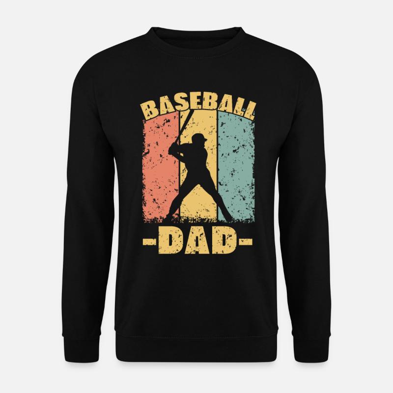 Baseball Papa retro - Unisex Pullover - Schwarz
