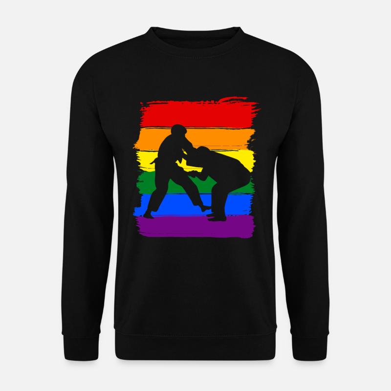 Judo LGBT Pride - Unisex Pullover - Schwarz