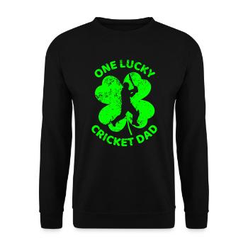 Trèfle de la Saint-Patrick de cricket - Sweat-shirt Unisexe - noir - Devant - Alina (178cm) & Michal (187cm)