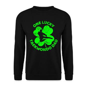 Taekwondo Trèfle de la Saint-Patrick - Sweat-shirt Unisexe - noir - Devant - Alina (178cm) & Michal (187cm)