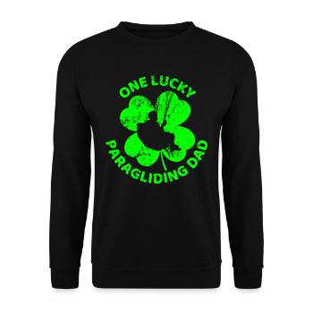 Parapente Trèfle de la Saint-Patrick - Sweat-shirt Unisexe - noir - Devant - Alina (178cm) & Michal (187cm)