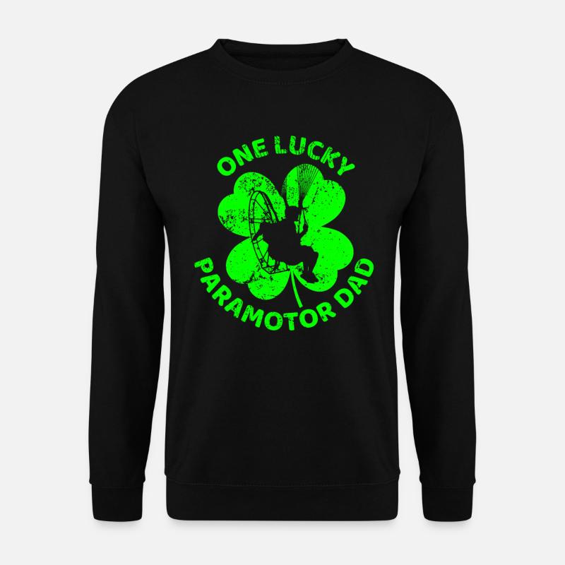 Paramoteur Trèfle de la Saint-Patrick - Sweat-shirt Unisexe - noir