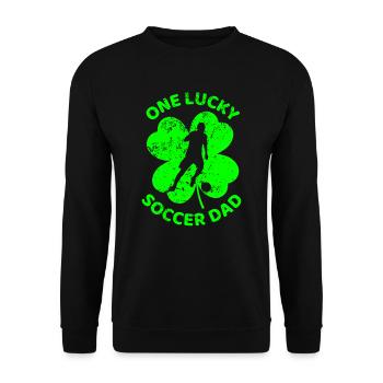 Soccer Trèfle de la Saint-Patrick - Sweat-shirt Unisexe - noir - Devant - Alina (178cm) & Michal (187cm)