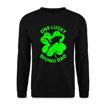 Plongée dans le trèfle de la Saint-Patrick - Sweat-shirt Unisexe - noir - Devant - Alina (178cm) & Michal (187cm)
