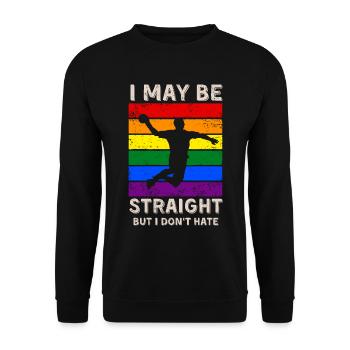 Droits LGBT du handball - Sweat-shirt Unisexe - noir - Devant - Alina (178cm) & Michal (187cm)